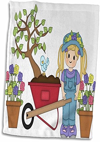 3drose симпатично земјоделство деца на илустрација на трактор и вагон - крпи