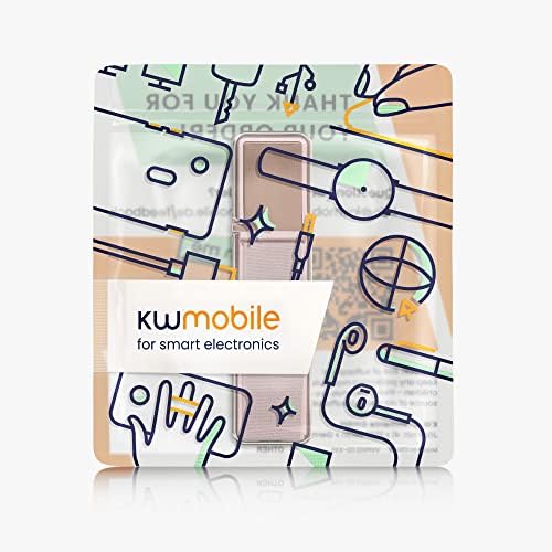 држач за прсти на KWMobile за паметен телефон - лента за држачи на прсти со штанд за задниот дел од телефон или мобилен телефон - розово