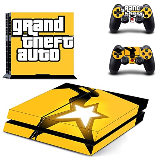 За PS5 Disc - Game Grand GTA Theft и Auto PS4 или PS5 налепница за кожа за PlayStation 4 или 5 конзола и контролори Декал Винил ДУЦ -5330
