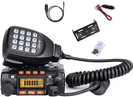 QYT GMRS Mobile Transcesiver Mini Car Radio 15W Двонасочно радио NOAA Времето со програмски кабел GS700D