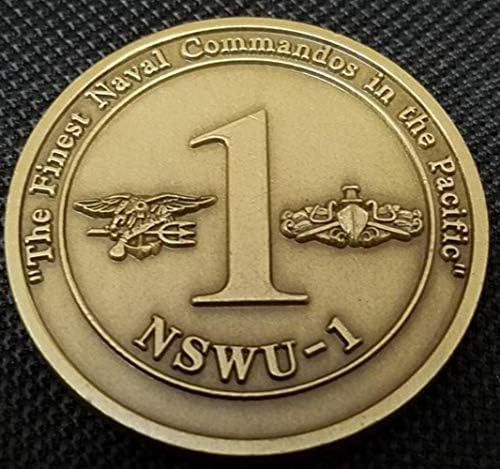 Специјална Воена Единица НА Американската Морнарица 1 Морнарица Печат Тим Специјален Брод Единица Гуам Предизвик Монета