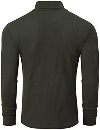 Turetrendy машки маички маици со маици со долги ракави плетени маички обични тенок вклопуваат основни врвови на кошулата