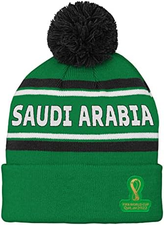 Outerstuff Mens Fifa Word Counts Country Premium Bobble Cuff Pom Hat, Green, една големина