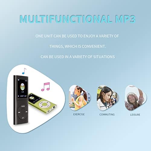 Mp3 Music Player, MP3 плеер, преносни MP3 плеери, тенок 1,8 инчен LCD екран, со слушалки, поддржува MP3, WMA, FLAC, APE, AAC,