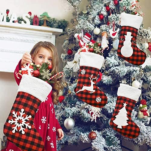 Семејство Роуеиксија 2021 Божиќни Висечки Украси Решетка Ленен Штанд Декорација На Дрво Торба За Бонбони