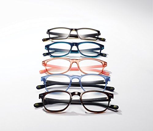 Крст Кембриџ очила за читање, ултра лесни читатели на поликарбонат за жени, зголемување од 2,00