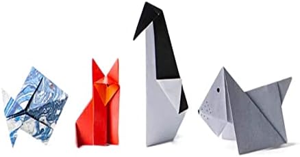 Еко деца Оригами хартија магија/стартер Орагами/Едноставно лесен оригами за деца/деца 3Д загатки со упатства Еко пријателски печатена