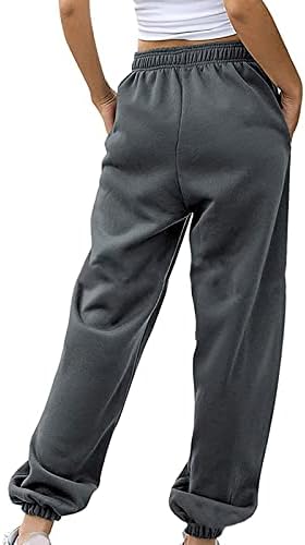 GXFGZZRS женски летни високи половини со џемпери атлетски тренингот џогери панталони дневни панталони со џеб
