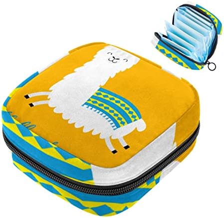 Санитарна торба за складирање на салфетка, торбичка за подлога, торбичка за подлога, мала торба за шминка, шема на портокалова
