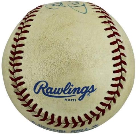 Јанкис Мики Мантл „Најдобри желби“ потпишан ОАЛ Бејзбол JSA x40056 - Автограмирани бејзбол