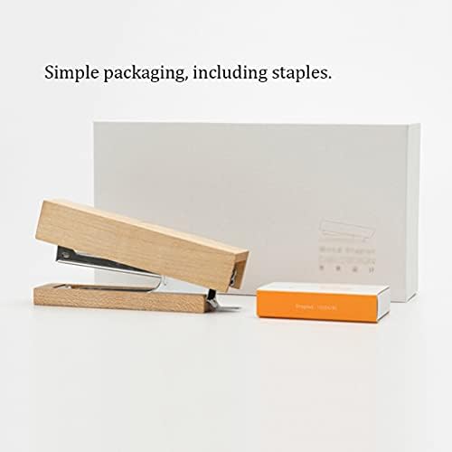 Степлер, степлер на хартија, степнувачи за хартија дрвен степлер со 16 листови со 1000 главни делови ， Студентски канцелариски заштеда
