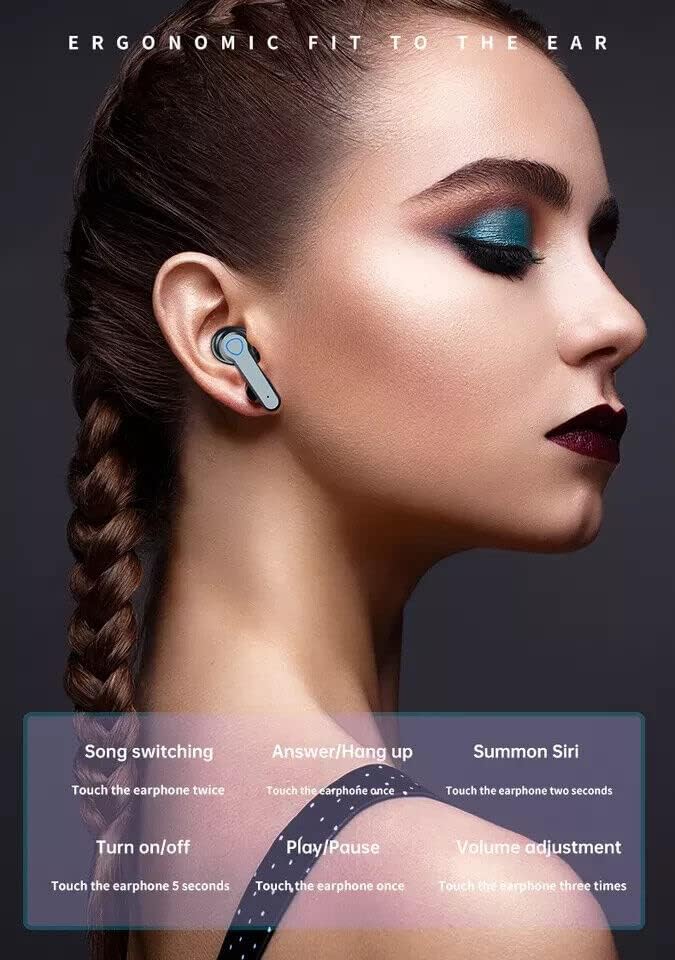 За Samsung Galaxy S21+ True Wireless Earbuds Bluetooth 5.1 Контрола на допир на допир на слушалките со LED дигитален приказ за