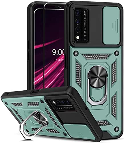 ONOLA T-Mobile Revvl V Плус 5g Случај со 2PACK HD Заштитник На Екранот [Воено одделение] 16ft. Капка Тестирани Капак Со Магнетни Kickstand