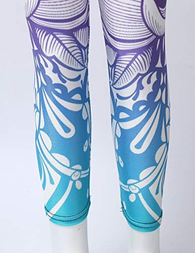 Мсемис Деца Девојки 3Д Дигитални Печатени Панталони За Нозе Со Истегнување На Појас Спортски/Танц/Секојдневни Хулахопки