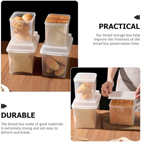 Кабилок Кутија За Леб Контејнер За Леб Кутија За Чување Тост Контејнер За Леб: Транспарентна Кутија За Складирање Леб Фрижидер Торта