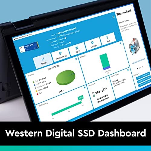 Западен Дигитален 250GB WD Blue SA510 SATA Внатрешен Погон НА Цврста Состојба SSD-SATA III 6 Gb/s, M. 2 2280, До 555 MB/s-WDS250G3B0B