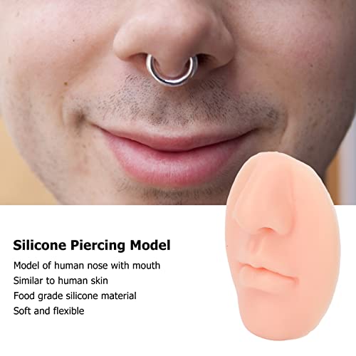 Мек Силиконски Модел На Нос, 3 Флексибилни Модели На Силиконски Нос Со Уста За Салон За Возрасни