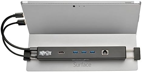 TRIPP Lite USB 3.0 Microsoft Површина Докинг Станица, USB-Центар, HDMI UHD 4K & засилувач; Gigabit Ethernet Порта