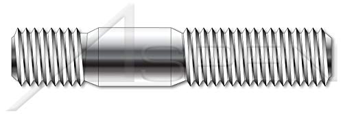 M12-1,75 x 60мм, DIN 938, метрика, столпчиња, двојно завршување, завршен крај 1,0 x дијаметар, не'рѓосувачки челик A4