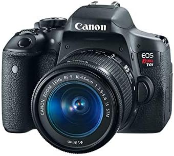 Canon Eos Rebel T6i Видео Создателот Комплет со 18-55mm Објектив, Возеле ВИДЕО ОДИ И Sandisk 32gb Sd Картичка Класа 10-Wi-Fi Овозможено