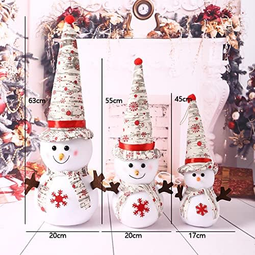 Weimay 1 парчиња Божиќни украси за новогодишни додатоци за новогодишна елка зашилена со снежни страни, мал подарок прозорец