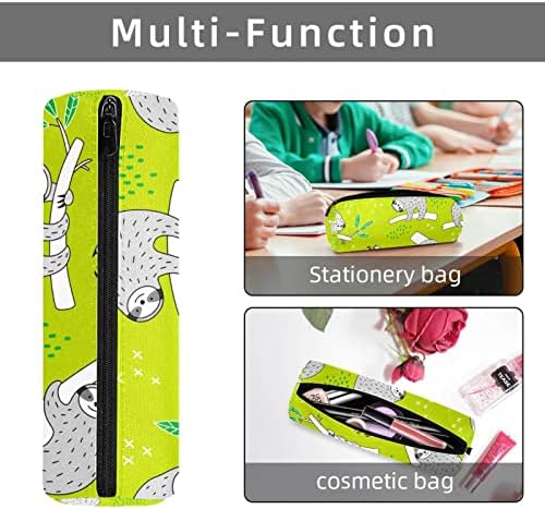 Симпатична мрзлива шема за молив со молив, студентска торбичка торбичка за патент Пенка, торба за козметика за училишни студенти