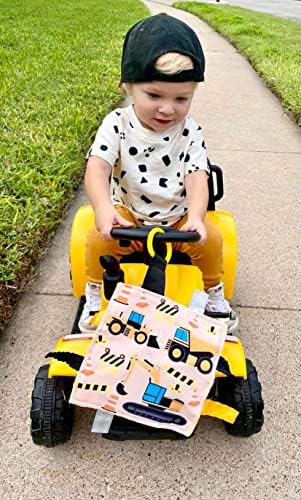 Baby Jack & Co 8x8 ”Изградба на loveубовна ознака играчка за бебиња - играчка за бебиња за крцкање - мека и безбедна - Научете форми и