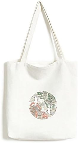 Ukiyo-e крилен крап птица Јапонија тота платно торба за шопинг сатела обична чанта