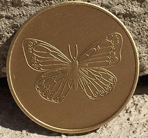 Венделс Најголемиот Дел Од 25 Пеперутка Бронза Трезвеност Медалјони Спокојство Молитва Чипови