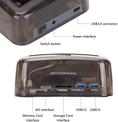 USB3. 0 ДО Ide Докинг Станица, 6GBPS USB3. 0 ДО IDE Hdd Докинг Станица 100-240V За Рутер За Компјутер ЗА ТВ