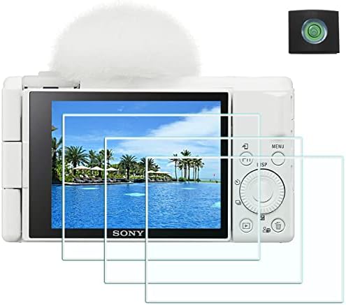 Huipuxiang ZV1F Заштитник На Екранот За Sony Alpha ZV-1f Камера, 0,3 mm Висока Дефиниција 9H Цврстина Оптички Lcd Премиум Стакло