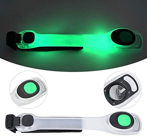 Alomejor LED рефлектирачки пречки на нараквици за светло за нараквици за светло на рак на ракави за рака, безбедносна светлина