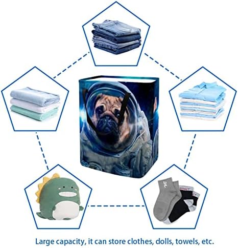 Астронаут Куче Во Вселената Печатење Склопувачки Пречки за Перење АЛИШТА, 60 ЛИТРИ Водоотпорни Корпи За Перење Корпа За Перење