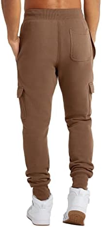 Шампион за мажи за обратна ткаени панталони за џогер за мажи, машки удобни панталони со џогер, 30,5 “
