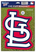 Wincraft MLB St. Louis Cardinals 82795010 Die Cut Logo Magnet, 6,25 x 9, црно