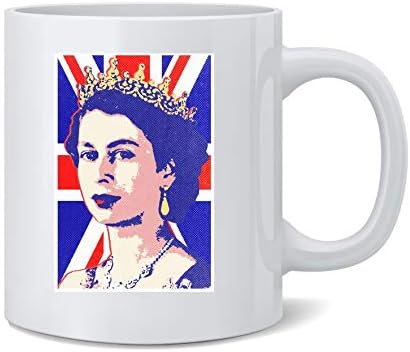Постер леарница кралица Елизабета принц Филип британски монарх пар фотографија керамичка кафе чаша чаша чаша чаши чаши забавни новини подароци