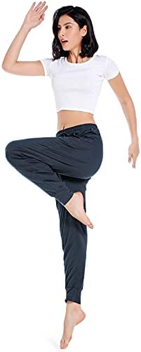 Annmy женски јога џемпери за жени со високи половини тренинзи џогери панталони случајни влечни панталони со џебови со џебови
