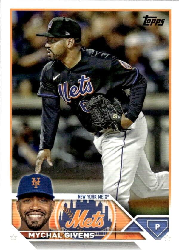 2023 Топпс 171 MyChal Givens New York Mets Серија 1 MLB картичка за тргување со бејзбол
