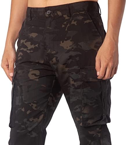Панталони за работа со карго за мажи за мажи Ripstop пешачење на отворено тактички панталони