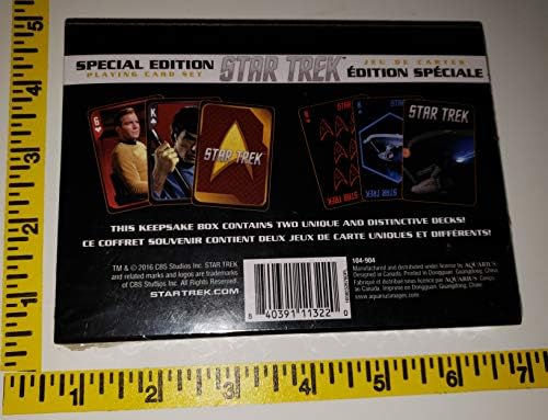 Star Trek Оригиналната серија лиценцирани картички за играње постави колекционерски 50 -ти Anniversay BX3
