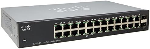 Cisco Компактен прекинувач за 24-порта гигабит со 2 комбо мини-GBIC порти