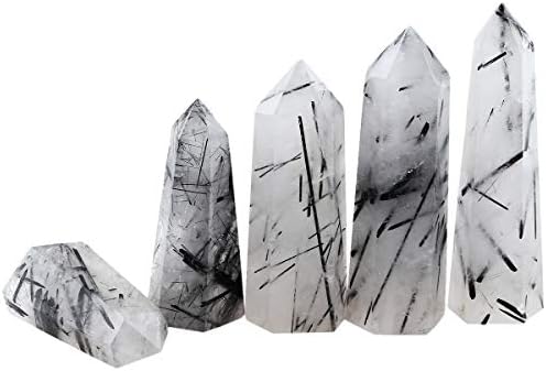 Sunyik Gemstone заздравува кристал точки стапче, единечна точка самостојна призма за медитација на Реики Чакра, лабрадорит црно