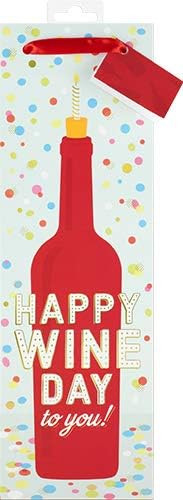 Торта 3048 Среќен Ден На Виното За Вас Едно Шише Хартија За Вино Торба, Црвено