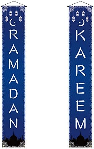 Рамадан Карем украси Банер Исламски Прослава на фестивалот Еид, добредојде на тремот знак Муслиман Рамазан партиски декор и материјали за дома
