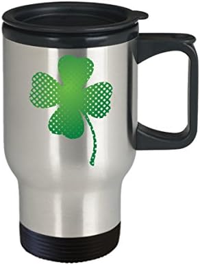 Ирска чаша за патувања - идеја за подарок за Денот на Денот на Денот на Денот на Патрик