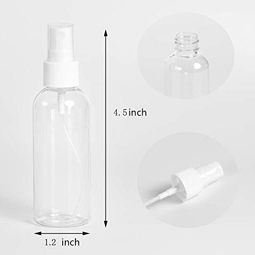 Пластично шише со пластично спреј, 2oz/50ml мала големина на патувања празни шишиња, шише со вода за коса, пумпа за полнење господар распрскувач