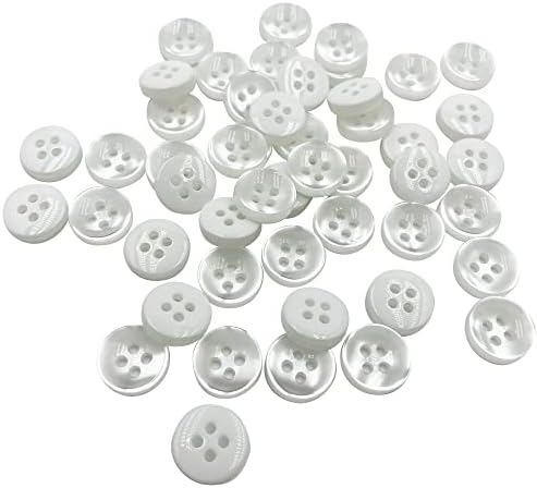 Копчиња за бела кошула за спортски палто, блејзер, униформа, јакна, 100 парчиња копчиња за замена на кошула 11,5 мм PT1383