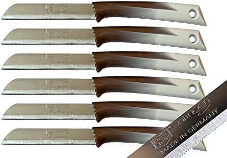 СМИ - 6 парчиња нож за пареа сет назаситен раб, нож од зеленчук, овошен нож, кујнски нож направен во Солинген Германија