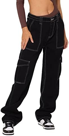 Edcrf camo карго панталони цврсти бои ремени панталони Готска улична облека за жени салон, џогирање
