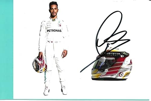 Луис Хамилтон Формула 1 F1 Petronas Mercedes Monster потпиша 4x6 Photo w/COA - Автограмирани екстремни спортски фотографии